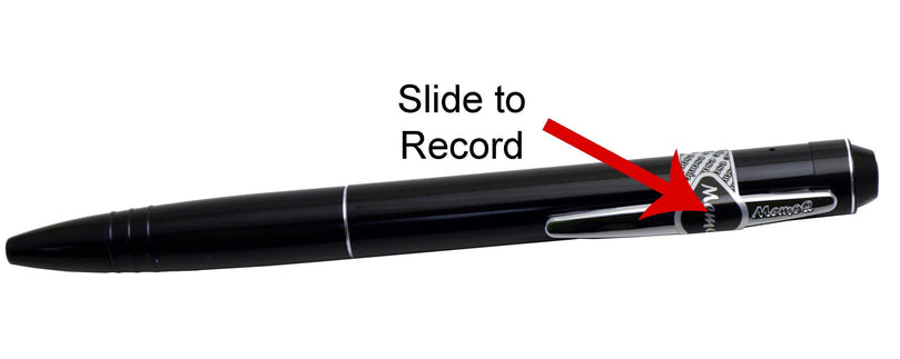 Functional Black & Silver Pen Audio Recorder