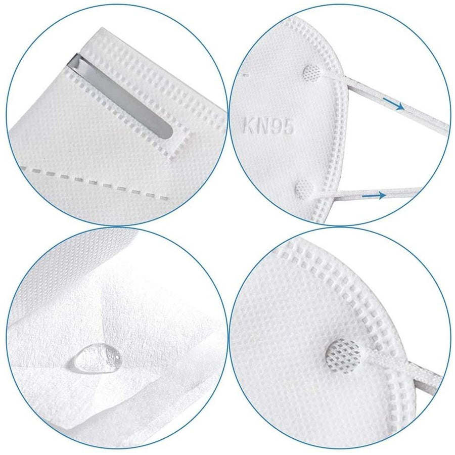 KN95 Multi-Layer Air Filtration Protective Face Mask 5-Pack