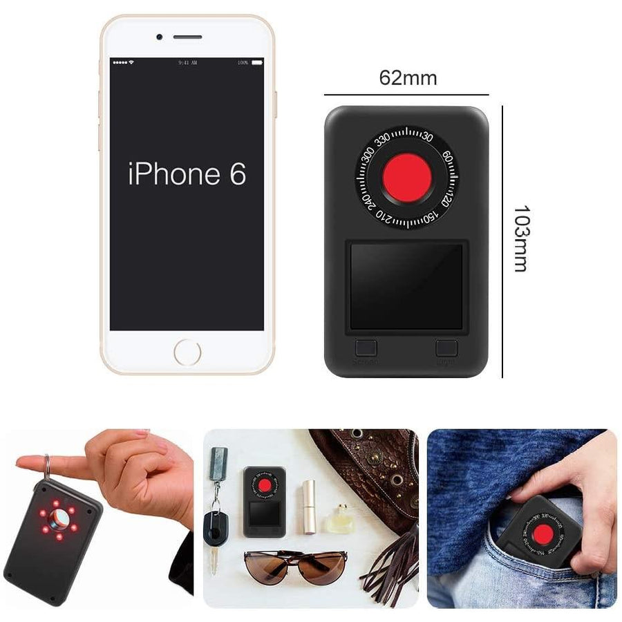 SpyWfi™ IR Light & Hidden Spy Cam Bug Detector w/ LCD Display