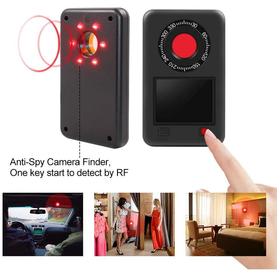 SpyWfi™ IR Light & Hidden Spy Cam Bug Detector w/ LCD Display