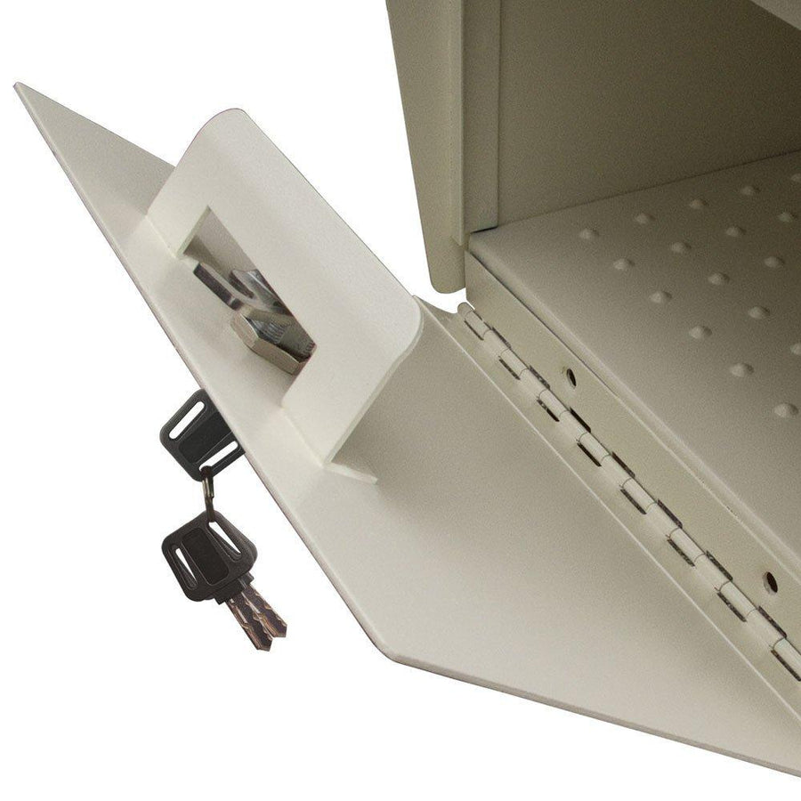 Mail Boss Locking Security Mailbox Safe White