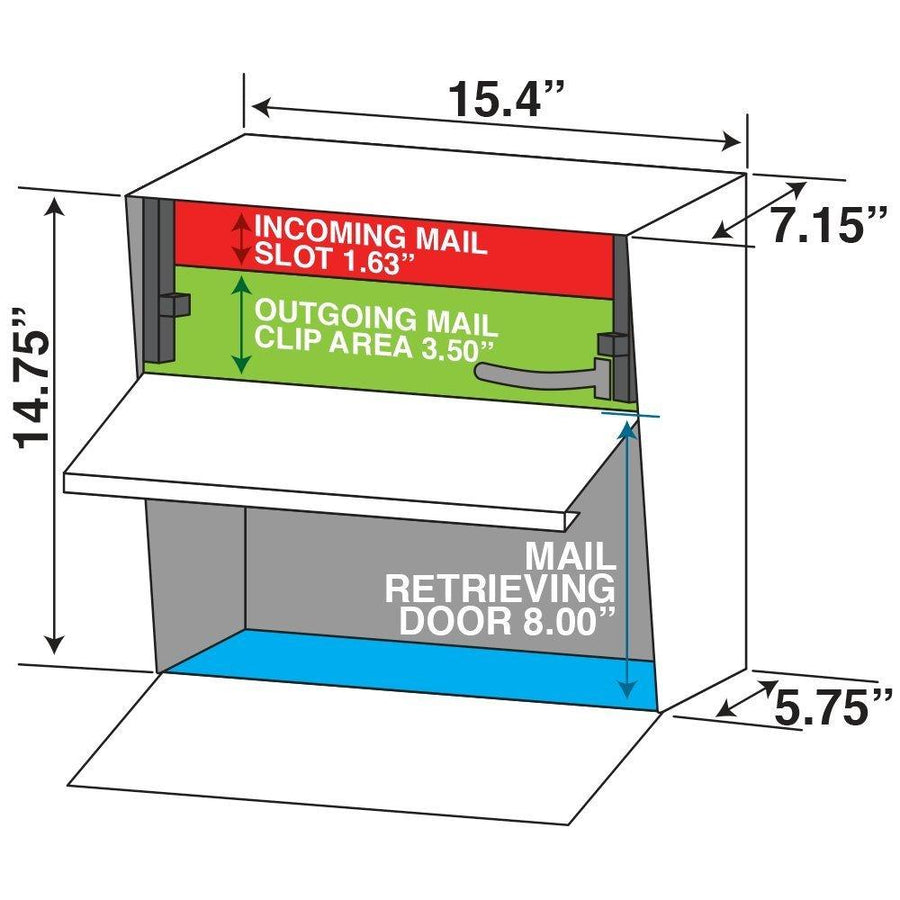 Mail Boss Metro Locking Security Mailbox Safe Galaxy