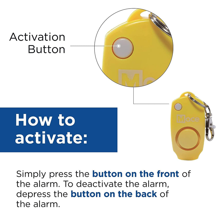 Mace® Personal Keychain Panic Alarm 130dB w/ Whistle