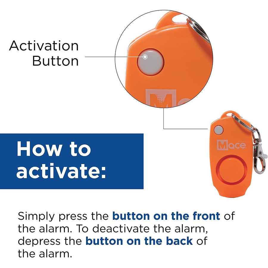 Mace® Personal Keychain Panic Alarm 130dB w/ Whistle