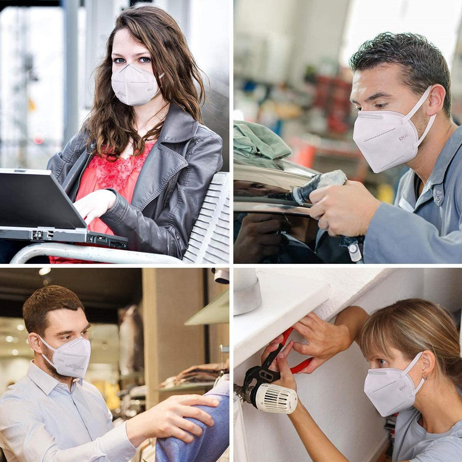 KN95 Multi-Layer Air Filtration Protective Face Mask 5-Pack