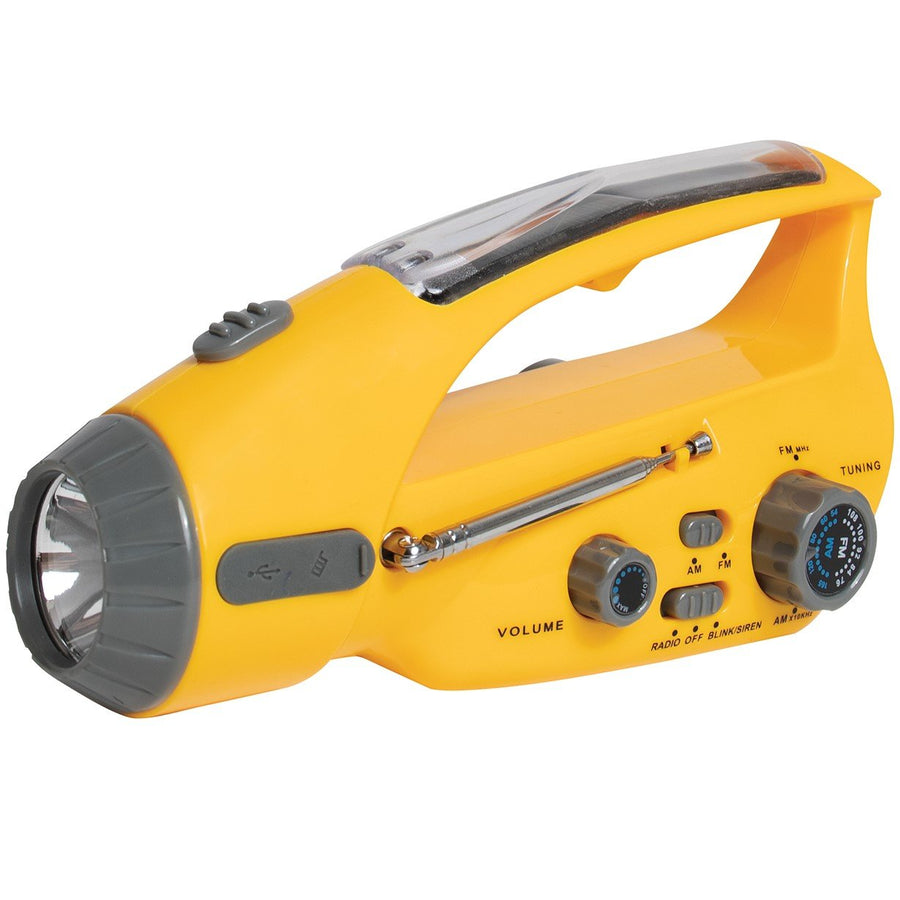 Rothco® Solar & Handcrank Powered Emergency Flashlight Radio