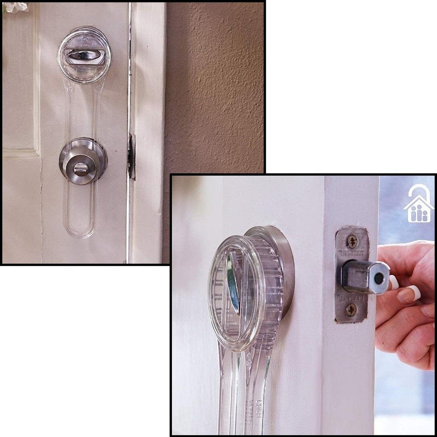 The Lock Locker™ Deadbolt Security Latch Clear