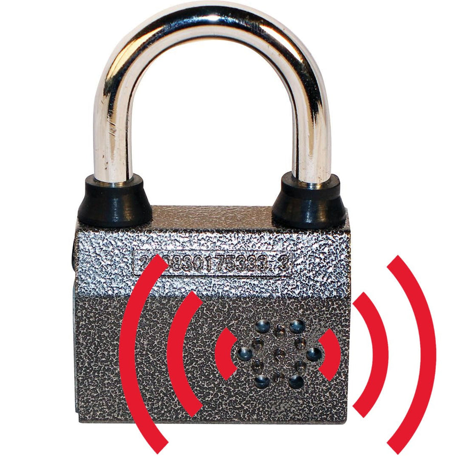 Small Zinc Alloy Rust Resistant Padlock & Siren Alarm 100dB