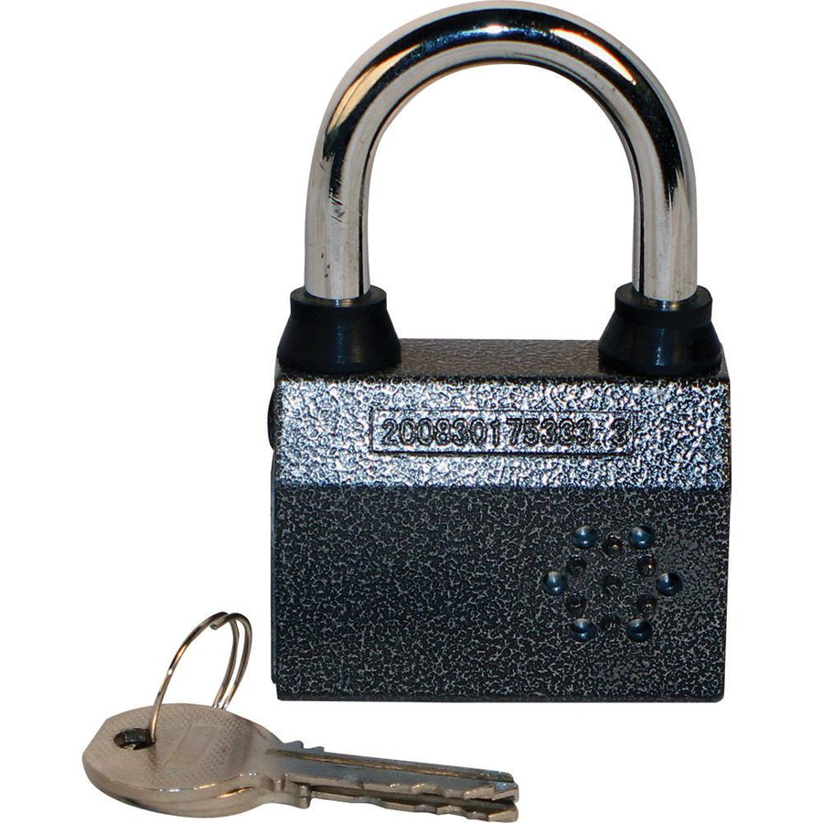 Small Zinc Alloy Rust Resistant Padlock & Siren Alarm 100dB