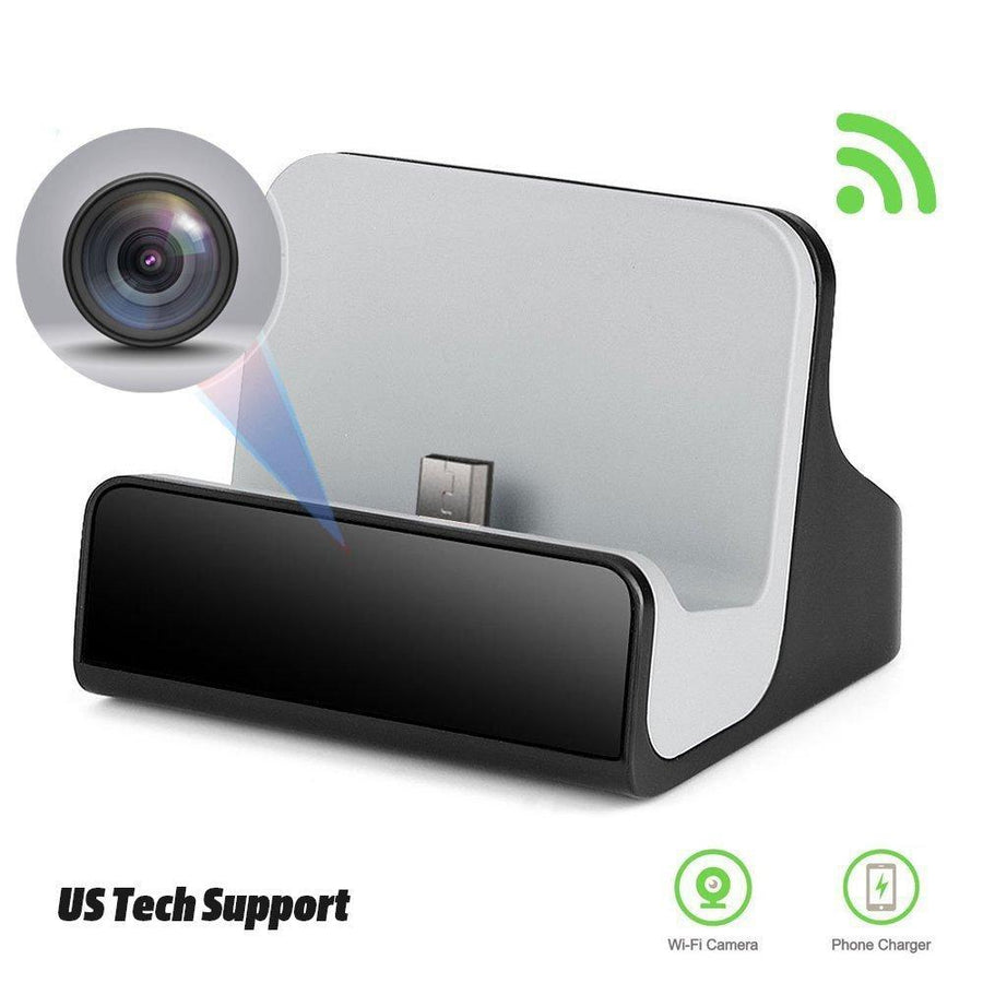 Android Micro USB Charging Dock Spy Camera 1080p HD WiFi