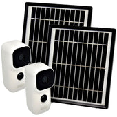 SG Home® IR Indoor/Outdoor Solar Security Camera Kit 1080p HD WiFi - Security Cameras