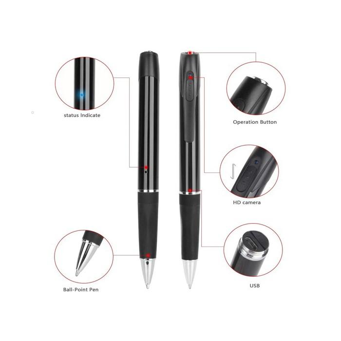 Ballpoint Pen Hidden Spy Camera 1080p HD DVR