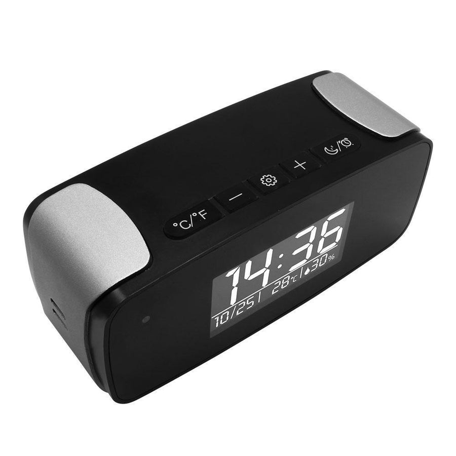 Mini Night Vision Alarm Clock Spy Camera 1080p HD WiFi