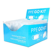 PPE Go-Kit Box Includes 50 Face Masks & 50 Pairs of Gloves - PPE Personal Protective Equipment