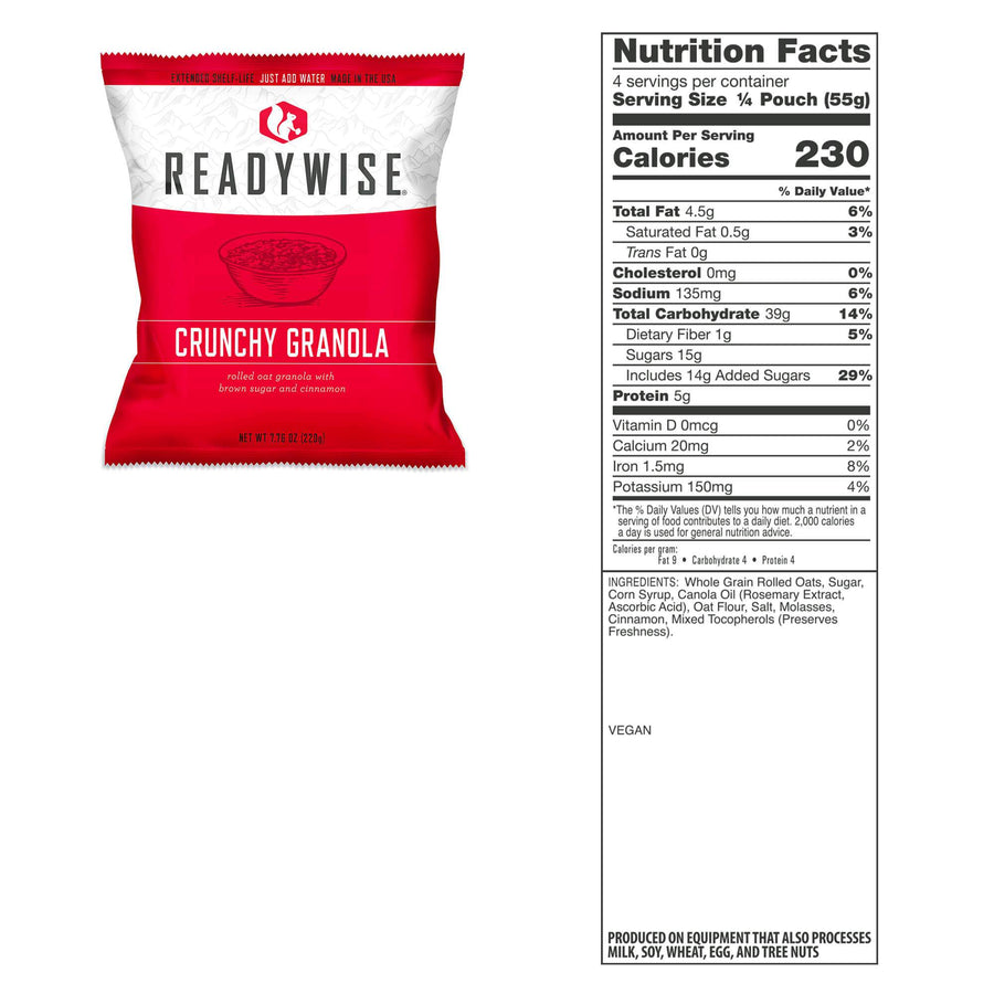 ReadyWise™ 2160-Serving Breakfast & Entrée Emergency Food Supply