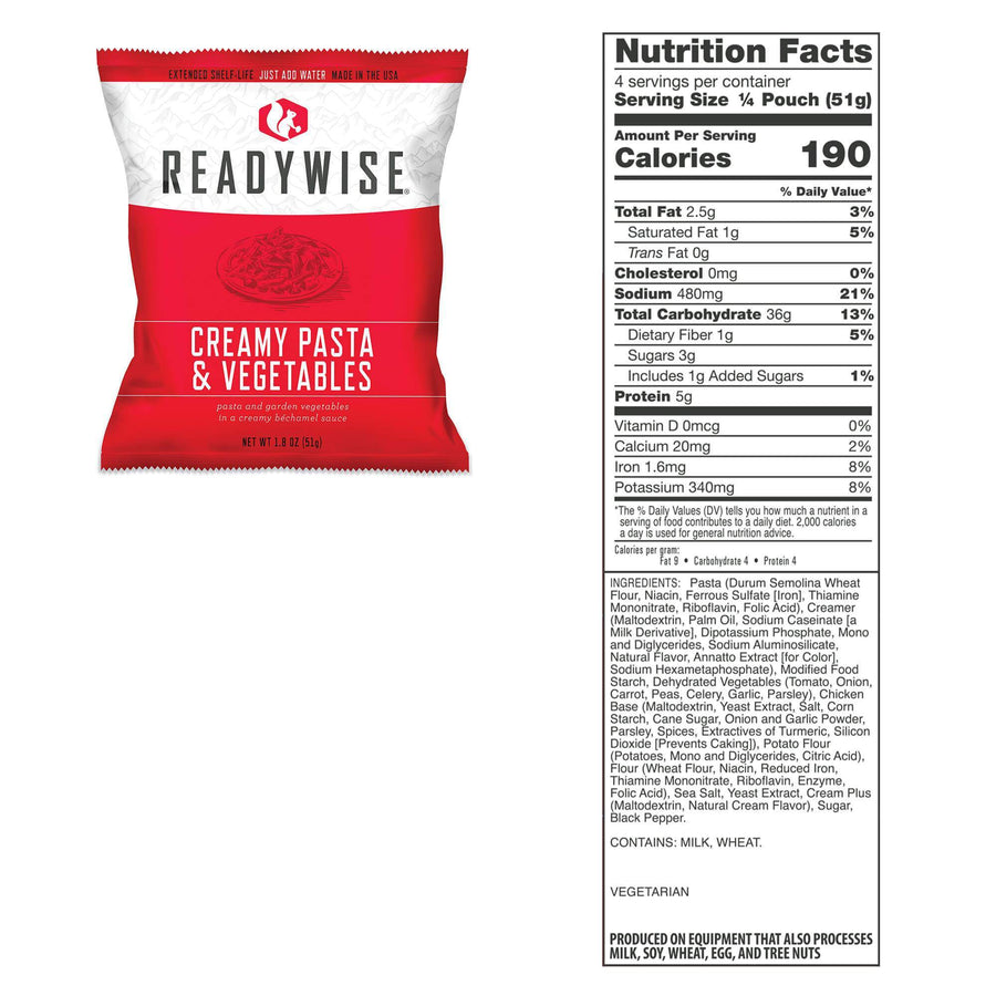 ReadyWise™ 120-Serving Entree Emergency Food Supply