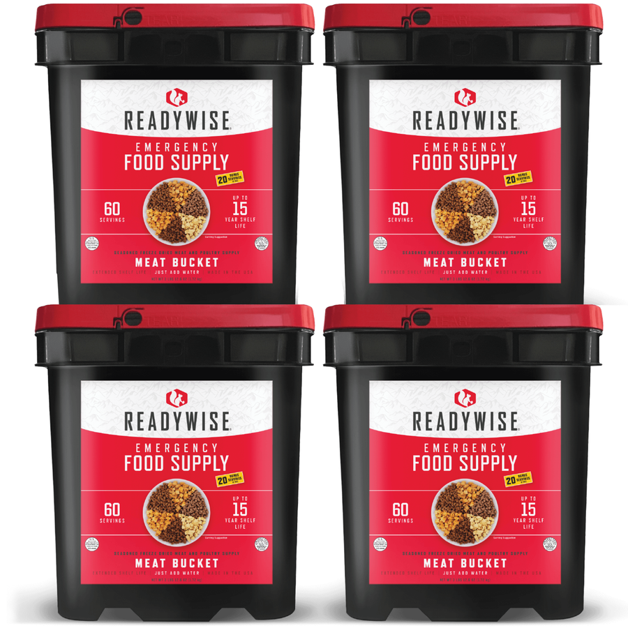 ReadyWise™ 240-Serving Freeze Dried Meat Emergency Food Supply
