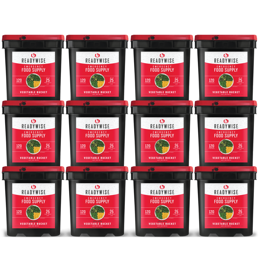 ReadyWise™ 1440-Serving Freeze Dried Vegetables Emergency Food Supply