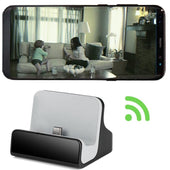 Android Micro USB Charging Dock Spy Camera 1080p HD WiFi - Motion Activated Spy Cameras