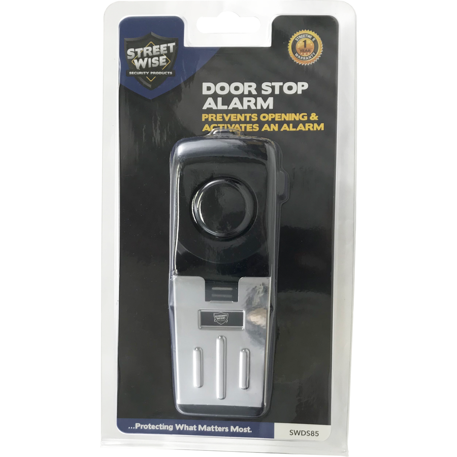 Streetwise™ Super Door Stop Wedge Portable Alarm 125dB