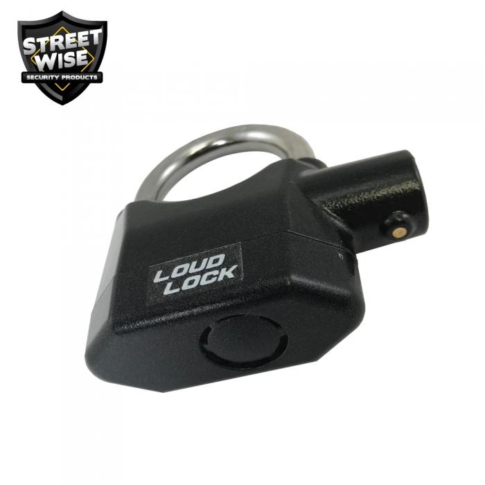 Streetwise Loud Lock Hardened Steel Padlock & Alarm 115dB