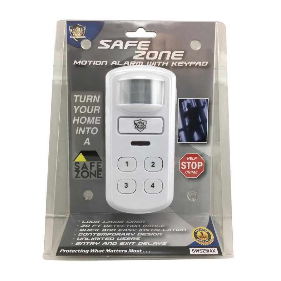 Streetwise™ SafeZone Motion Detector Alarm 120dB w/ Keypad