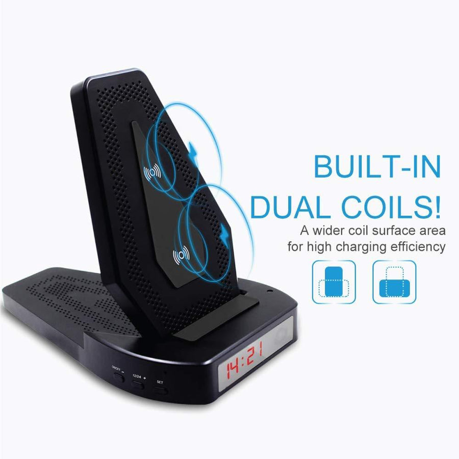 Streetwise™ Wireless Charging Dock Spy Camera 1080p HD WiFi