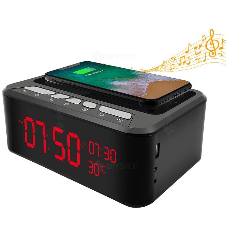 SpyWfi™ Smartphone Charger Clock Radio Spy Camera 1080p HD WiFi