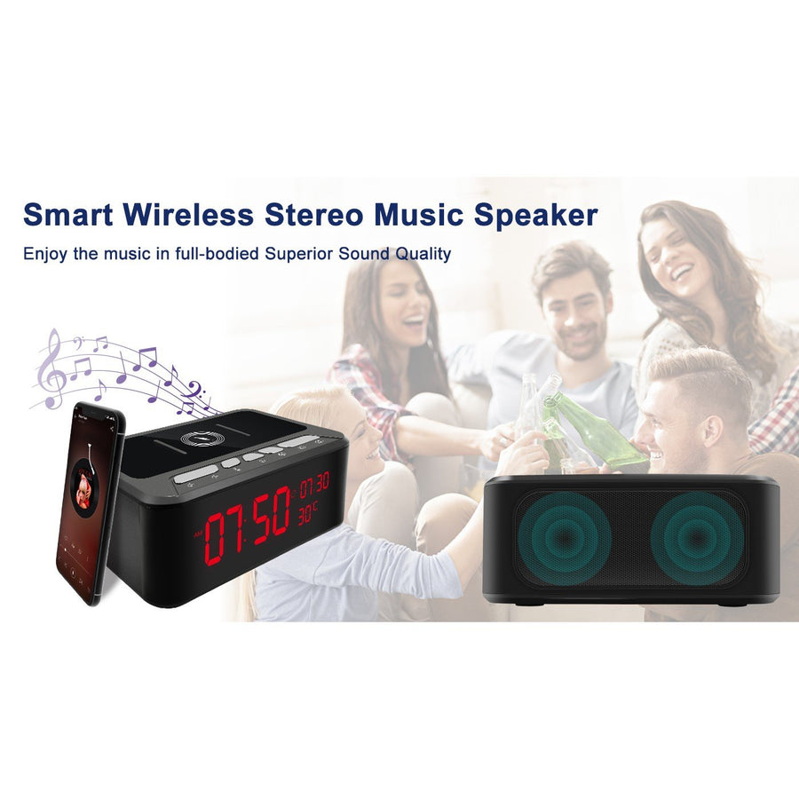 SpyWfi™ Smartphone Charger Clock Radio Spy Camera 1080p HD WiFi