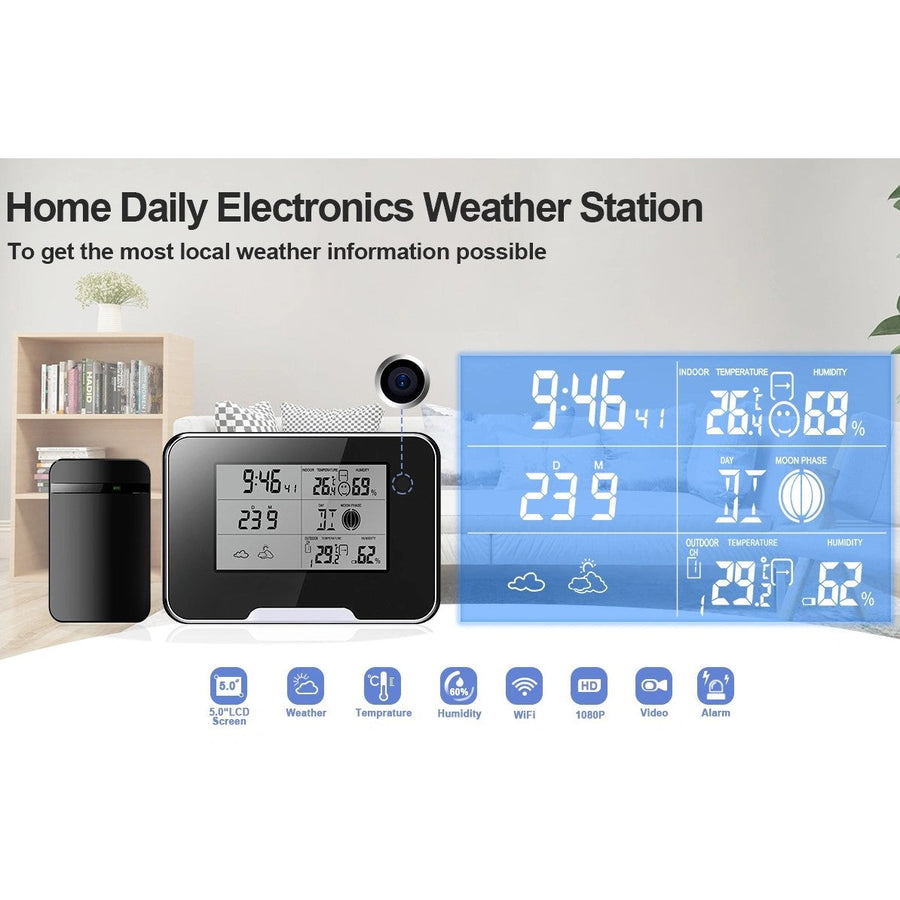 Weather Station Hidden Night Vision Spy Camera 1080p HD WiFi