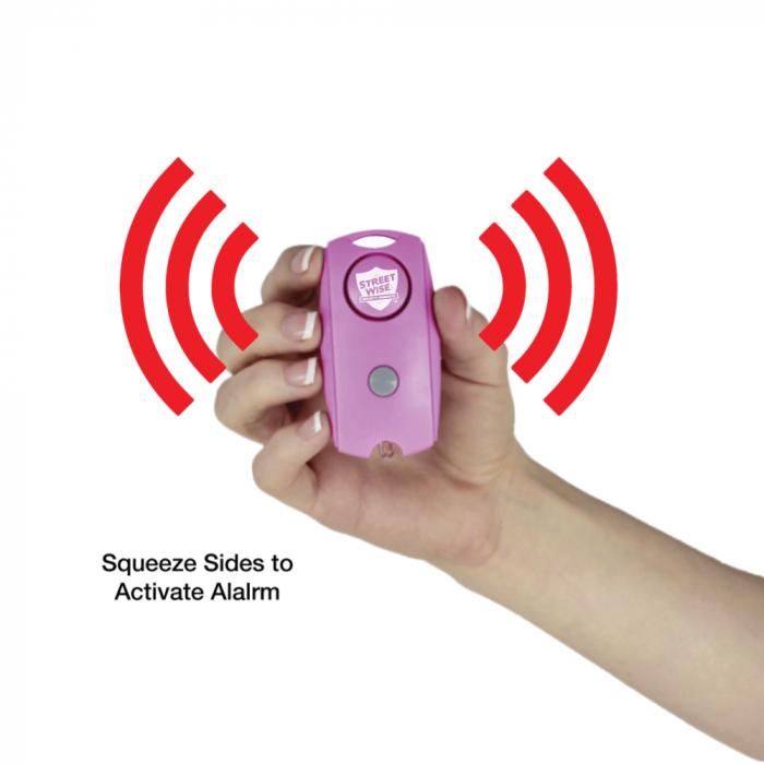 Streetwise™ 120dB Keychain Panic Alarm LED Light