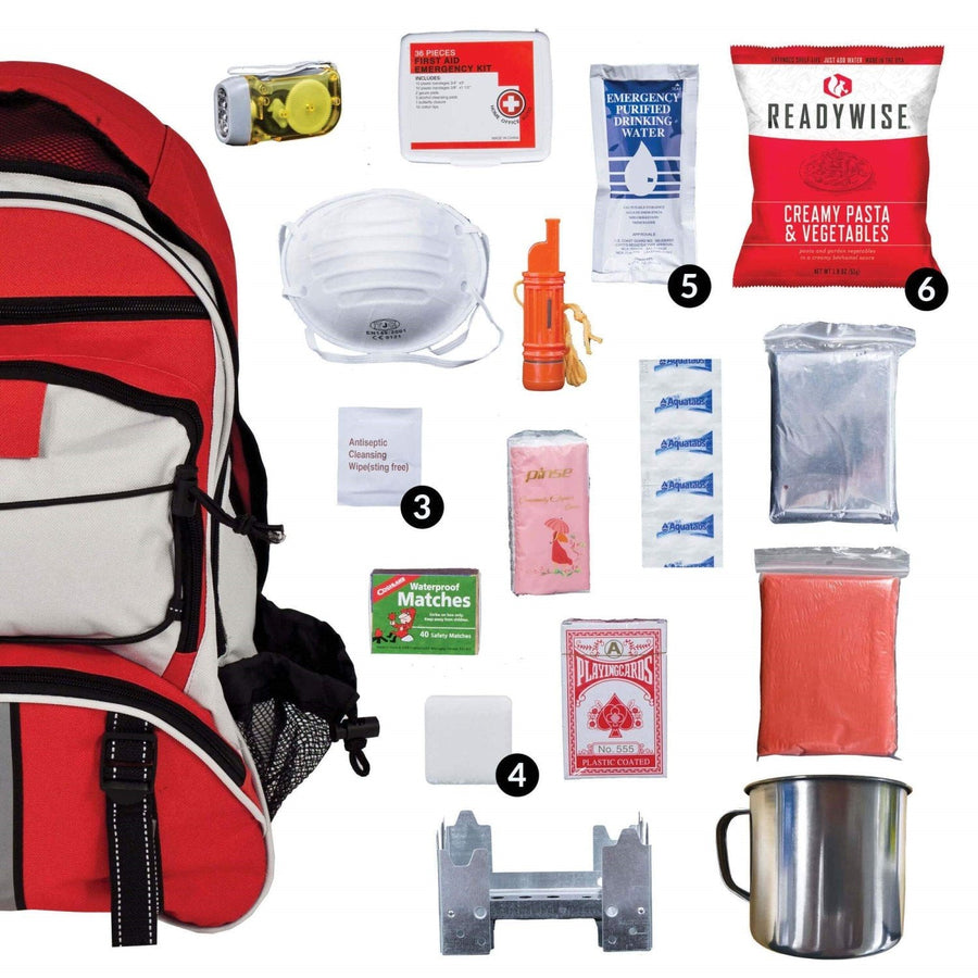 ReadyWise™ 64 Piece Emergency Supply Survival Kit Backpack