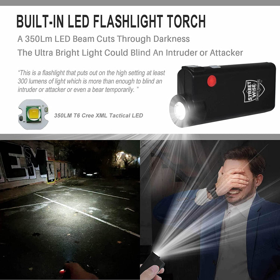 Streetwise™ Knight Light Rechargeable Flashlight & Alarm