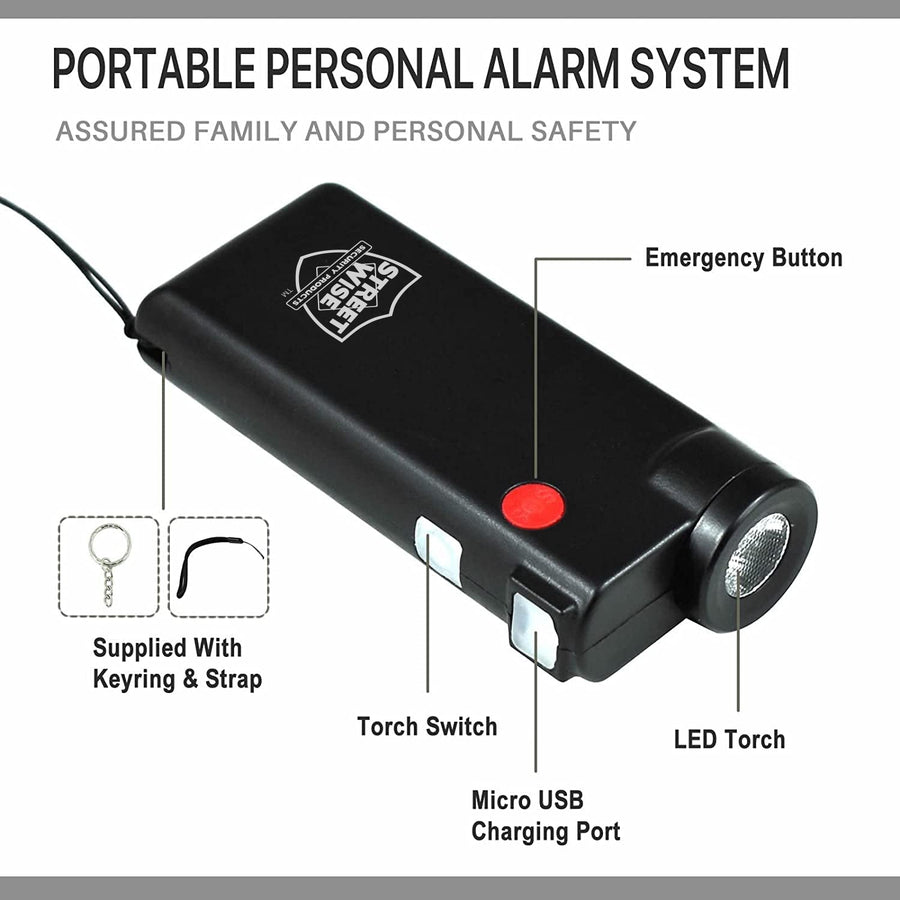 Streetwise™ Knight Light Rechargeable Flashlight & Alarm