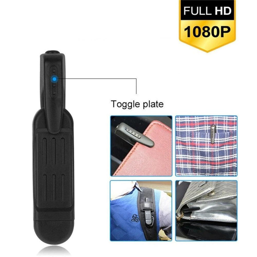 Wearable Pocket Clip Hidden Spy Camera 1080p HD DVR